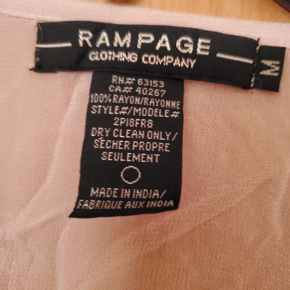 Rampage vintage sheer tunic top - Picture 2 of 4